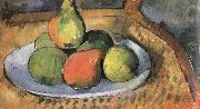 Paul Cezanne, pears on a chair
